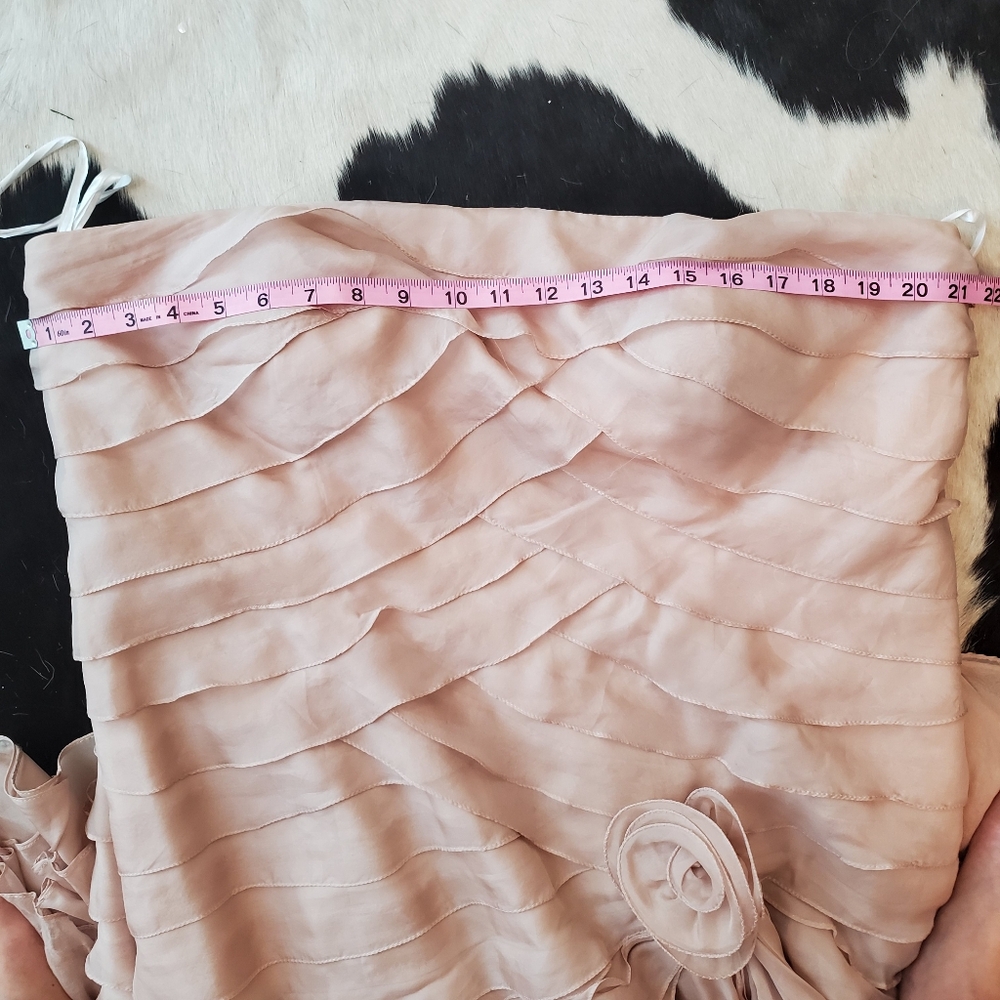 Silk Ruffled Formal Dress - Picture 6 of 9